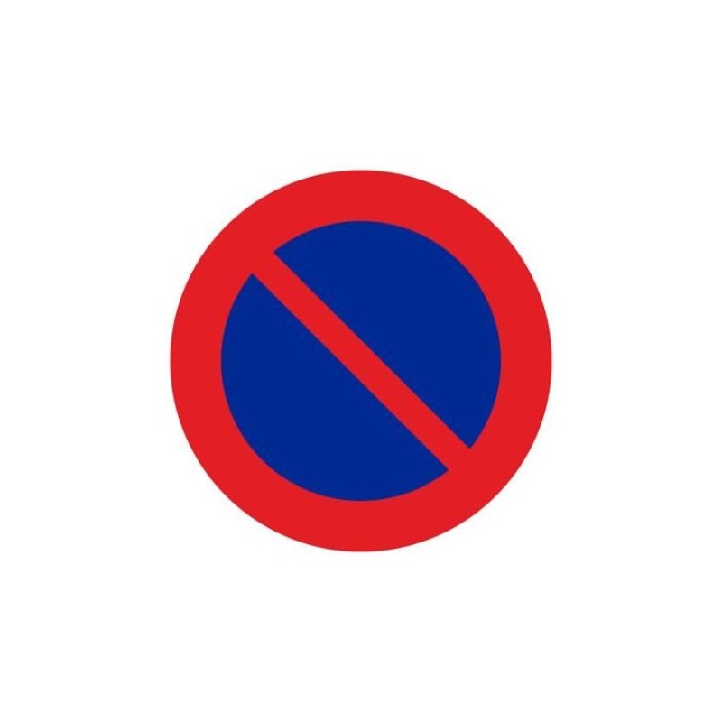 SEÑAL METAL CIRCULAR 50 ESTACION. PROHIBIDO R-308
