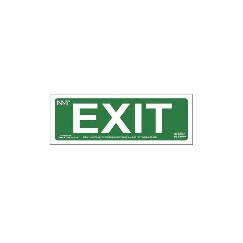 SEÑAL FOTOL.30X10 ''EXIT''