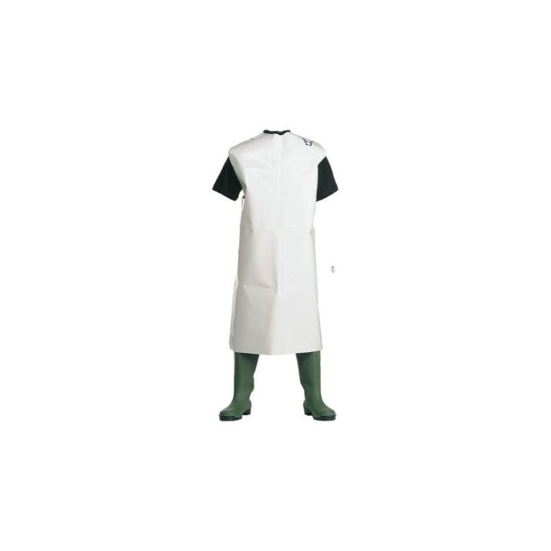 DELANTAL PVC ANTIABRASIVO 70x120cmts. BLANCO