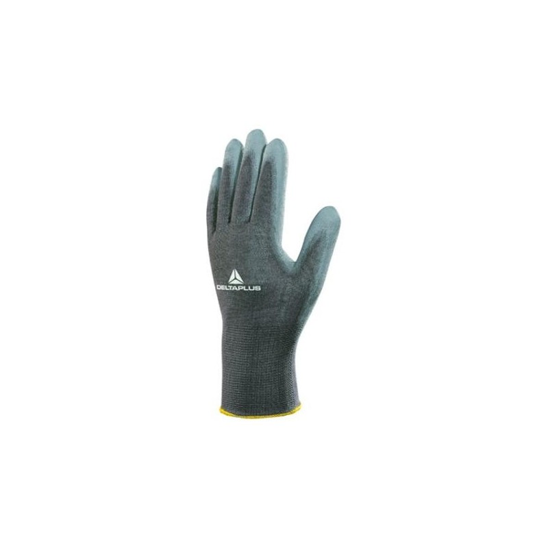 GUANTE POLIURETANO POLIESTER GRIS EN388 4,1,2,1 TALLA 9 . .
