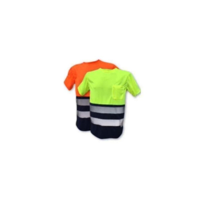 CAMISETA COMBINADA TALLA XL MARINO/AMARILLO ALTA VISIBILIDAD