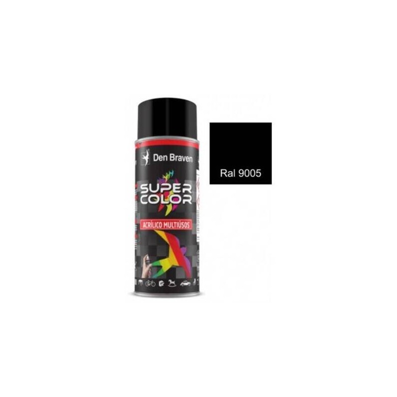 SPRAY PINTURA ACRÍLICA NEGRO MATE RAL 9005 400 ML