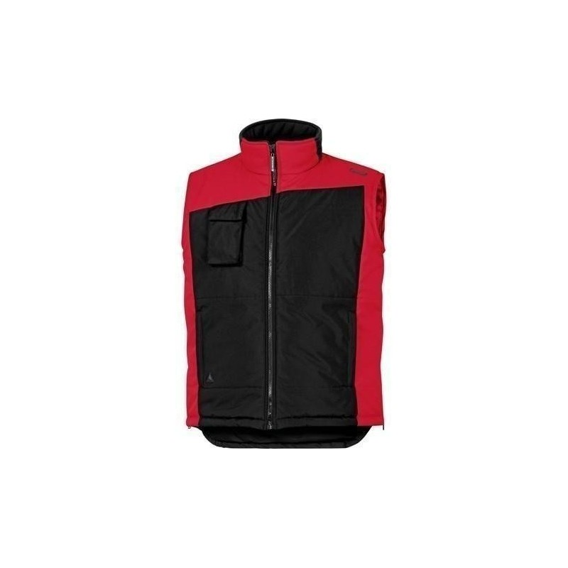 CHALECO FIDJI 2 ACOLCHADO TALLA L NEGRO / ROJO