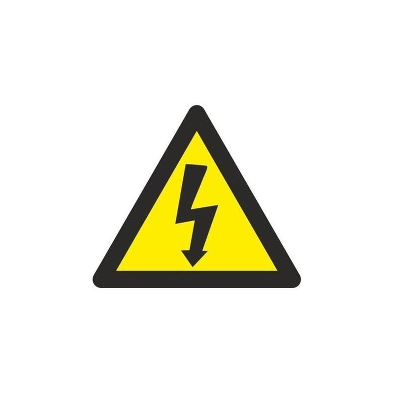 TRIANGULO PVC RIESGO ELECTRICO 21CM