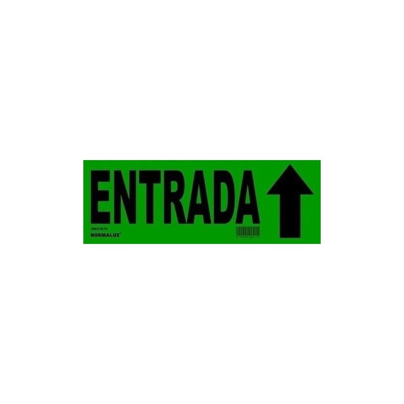 SEÑAL ADHESIVO ENTRADA 35X12,50 CM