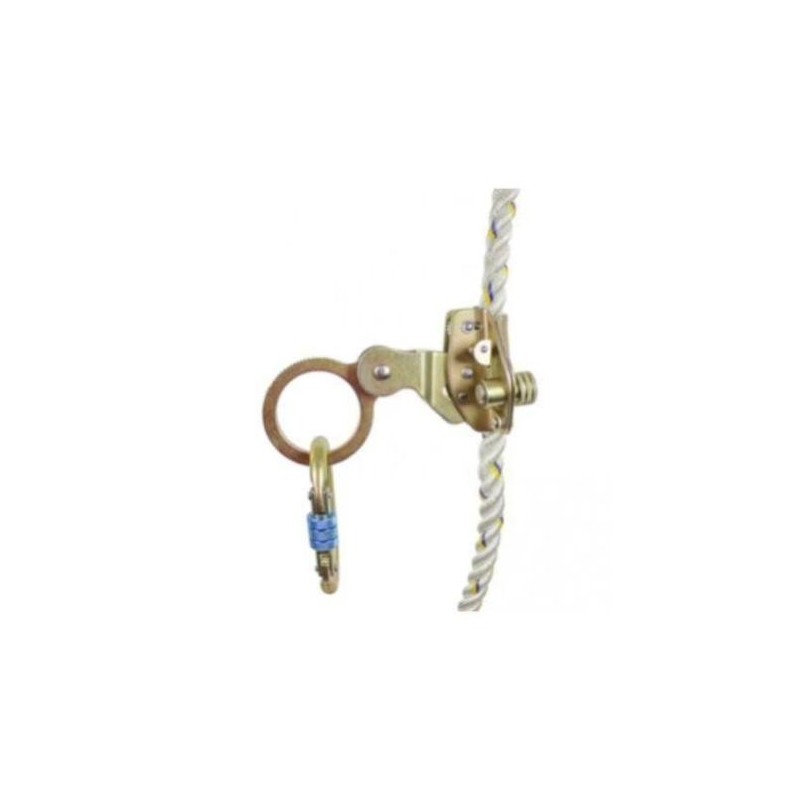 ANTICAIDA + MOSQUETON PARA CUERDA 14MM