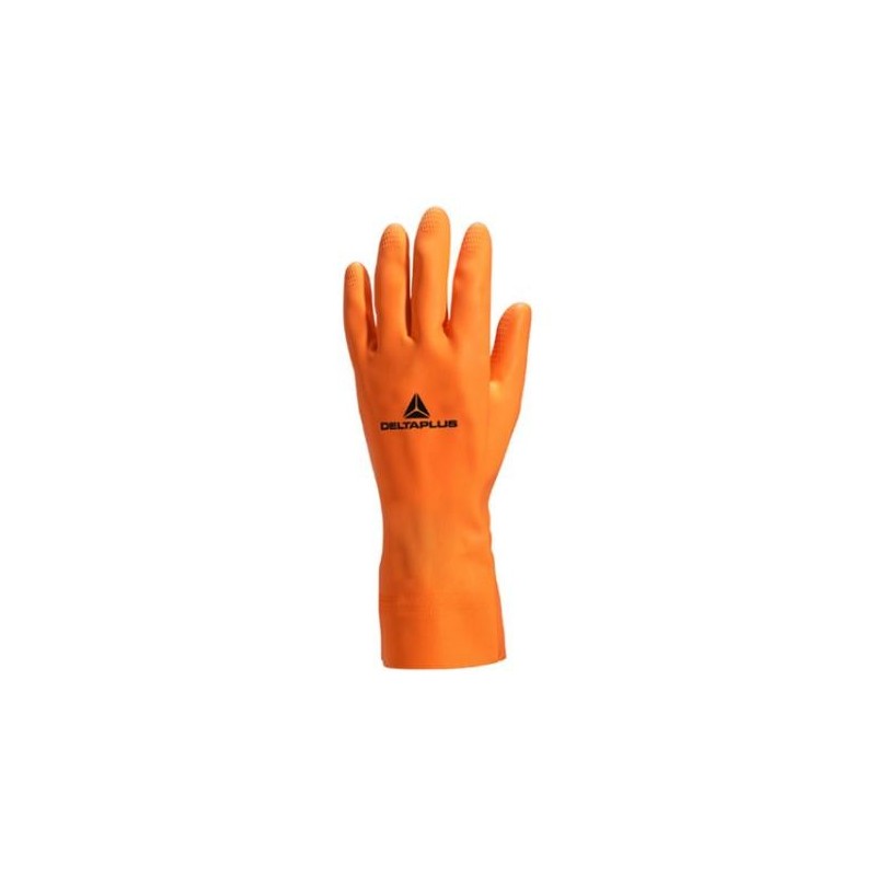 GUANTE VENIPRO 450 LATEX FLOCADO 1MM 30CM EN420, EN374-1, EN374-5, EN388 3,1,2,1,X T-10