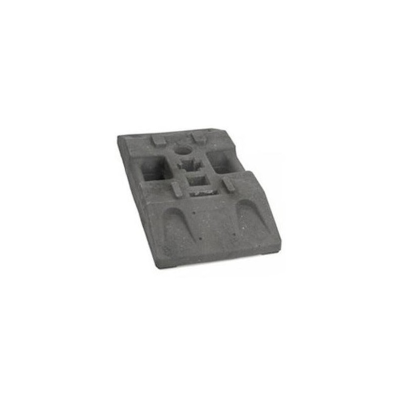 BASE DE CAUCHO 80*40*10CMTS. PARA POSTES (25,70 kg)