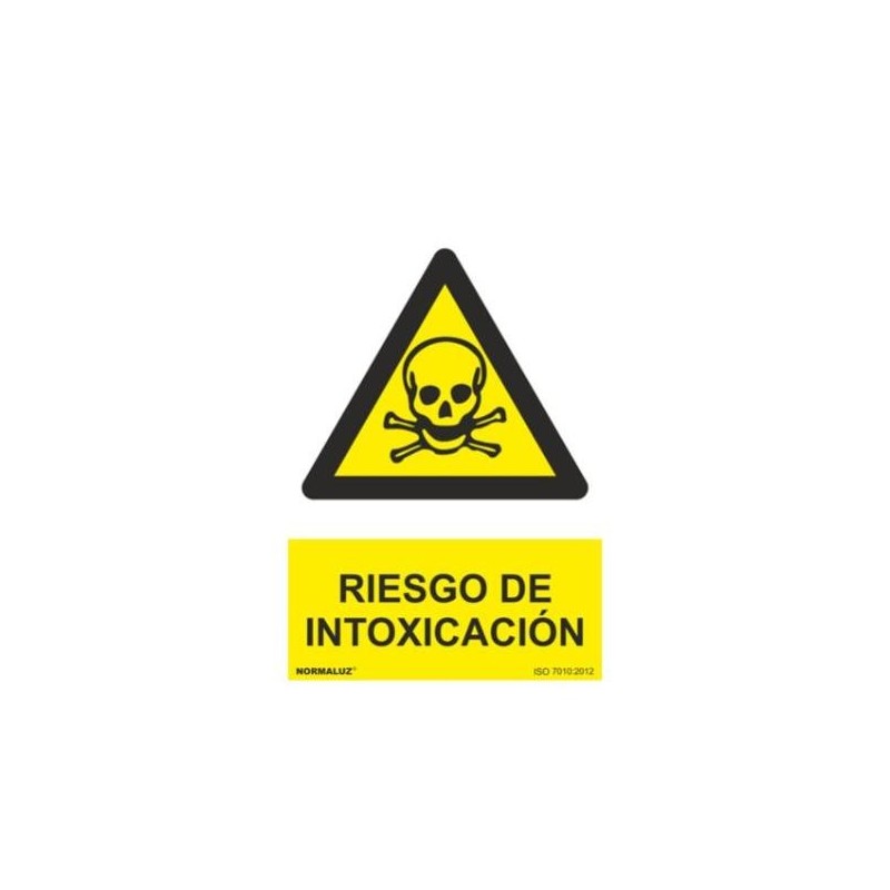 SEÑAL PVC 21 X 30 ''PELIGRO INTOXICACIÓN''