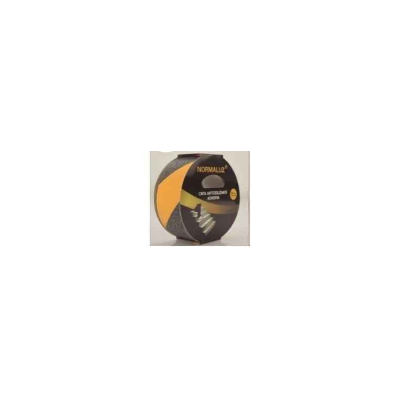 CINTA ANTIDESLIZANTE ADHESIVA AMARILLO NEGRO 50MM X 10MTS