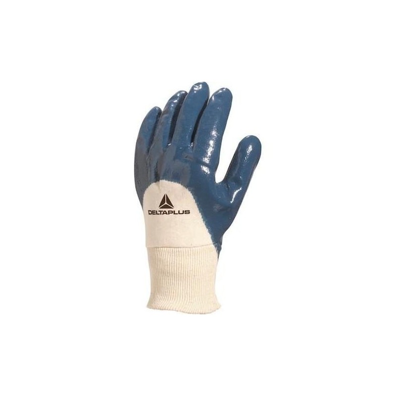 GUANTE NITRILO DORSO AERATO PUÑO ELASTICO EN388 3,1,1,1,X TALLA 9