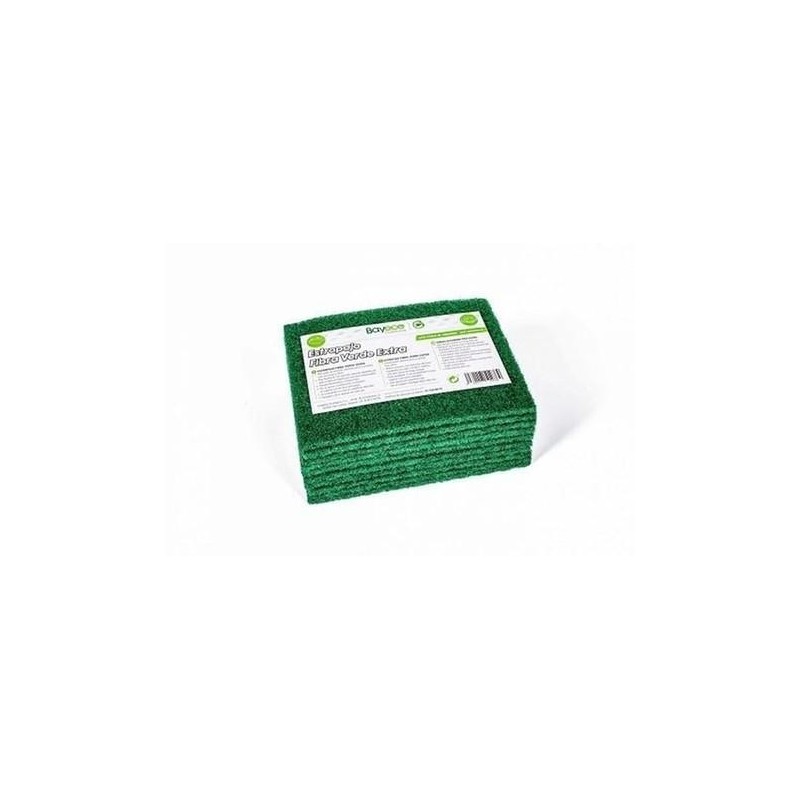 ESTROPAJO FIBRA VERDE EXTRA 150X120MM PACK 10 UNDS