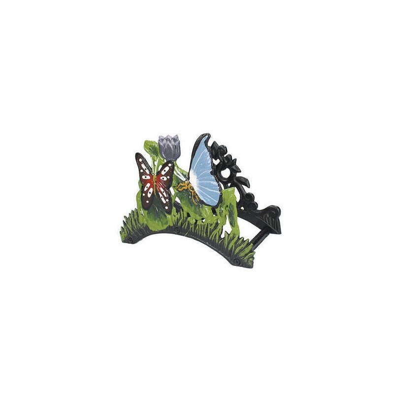 PORTAMANGUERA METÁLICO PARED DISEÑO MARIPOSAS 190X150X250 MM FSK
