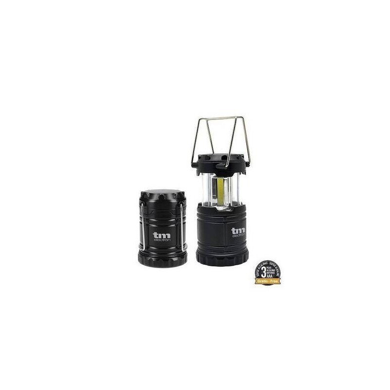 LINTERNA CAMPING LED 3x3W 360o PLEGABLE CON PILAS TME
