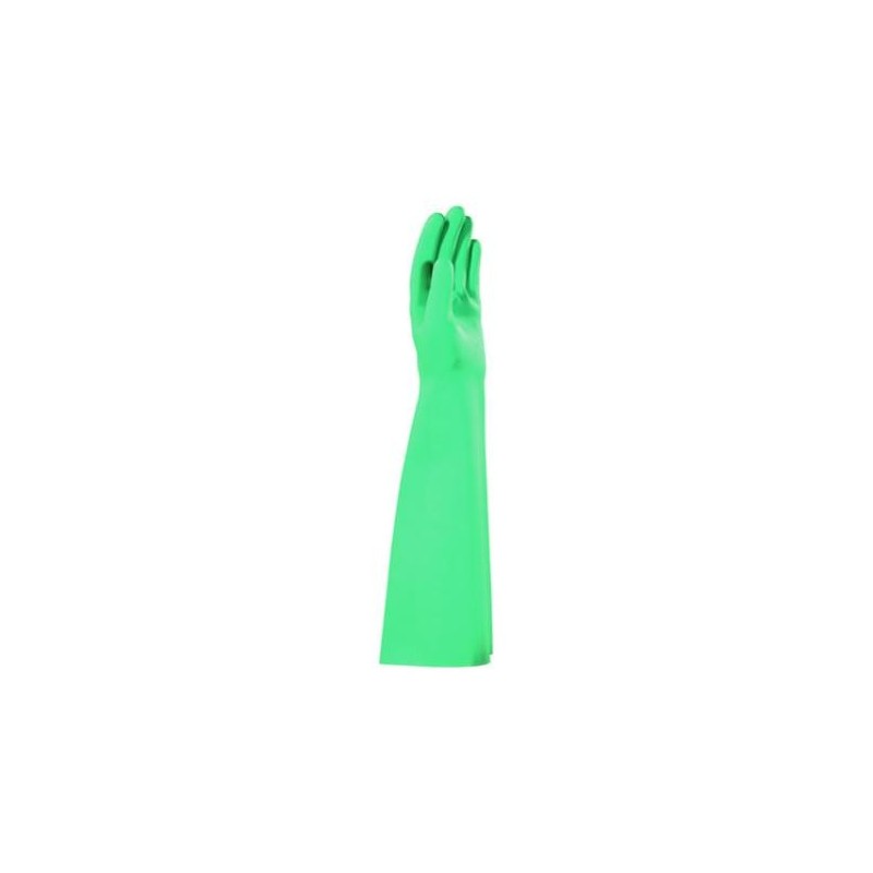 GUANTE NITRILO CLORINADO 46CMTS 0,55MM EN420, EN374-1, EN374-5, EN388 4,1,0,2,X