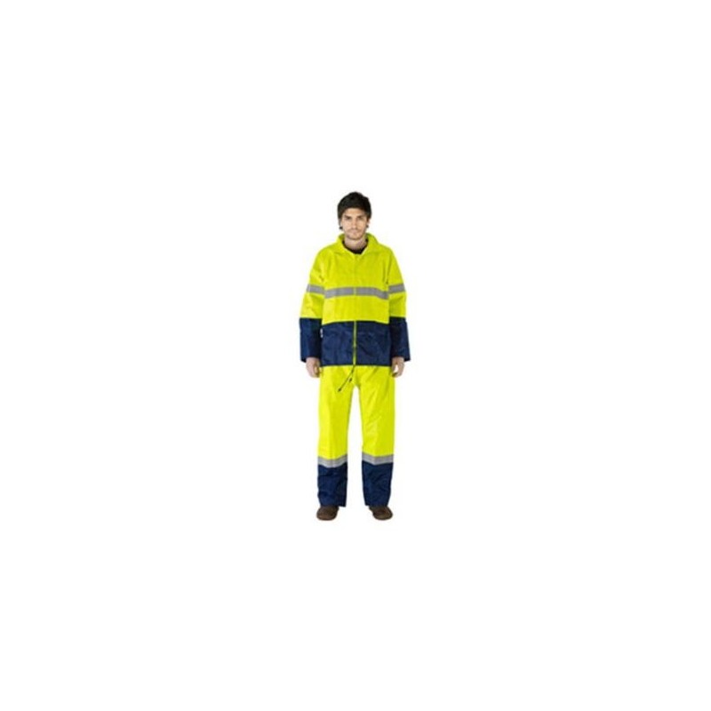 TRAJE DE AGUA ALTA VISIBILIDAD AMARILLO MARINO