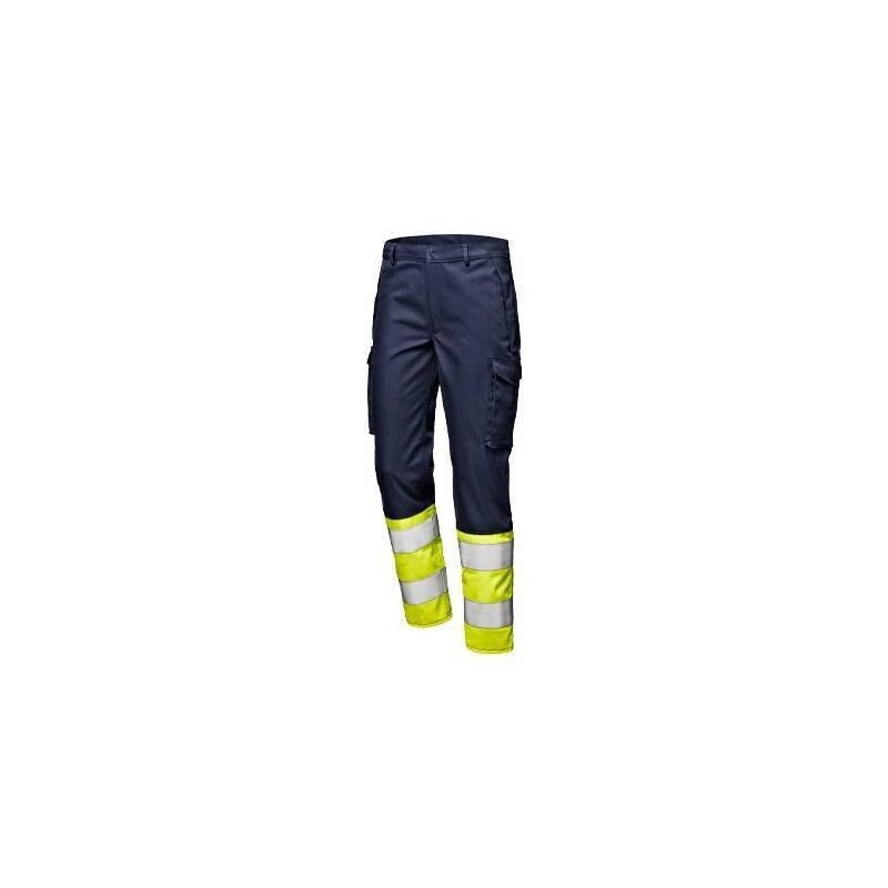PANTALÓN POLYTECH A.V MULTINORMA COMBIN. AZUL / AMARILLO