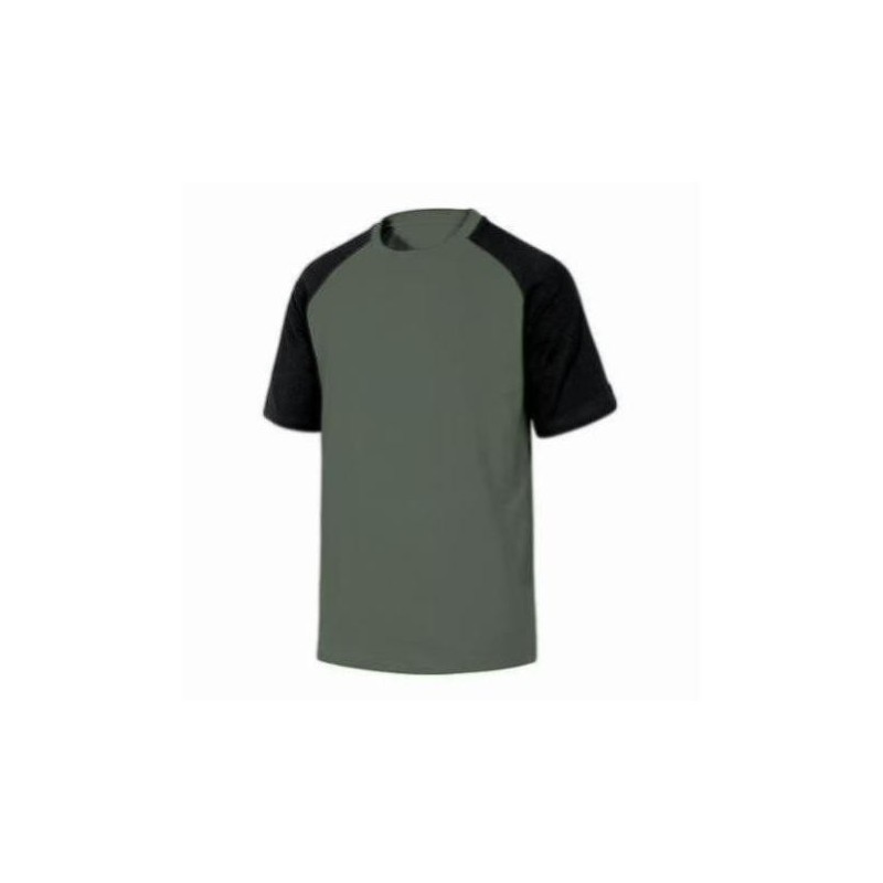 CAMISETA GENOA 100% ALGODÓN VERDE / NEGRO