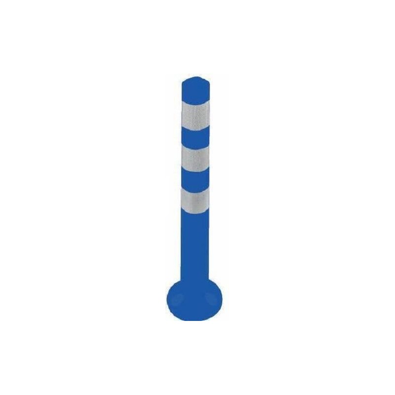 BOLARDO AZUL 750MM ALTURA 80MM DIAMETRO