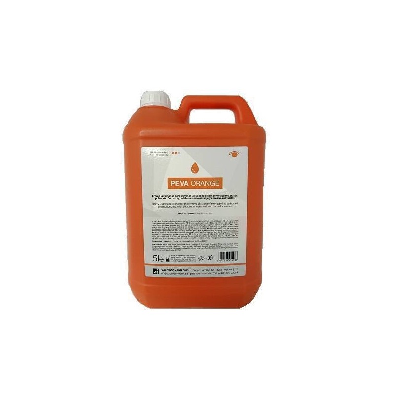 PASTA LAVAMANOS PEVA ORANGE 5 LITROS C/ DOSIFICADOR