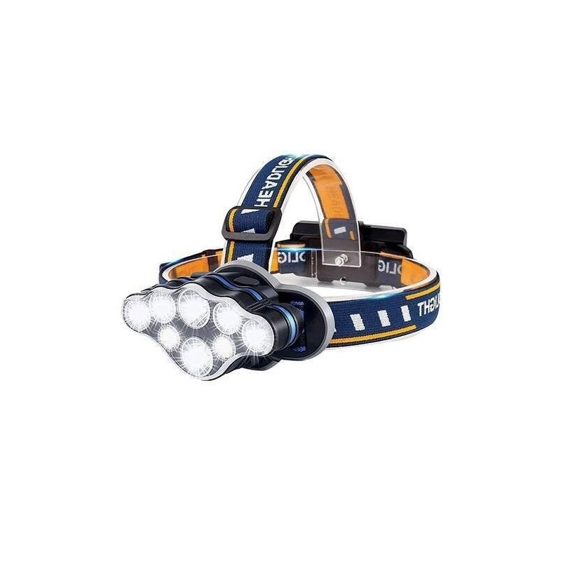 LINTERNA FRONTAL RECARGABLE 8 LED TM ELECTRON