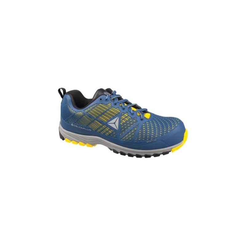 CALZADO POLIURETANO/MALLA AIREADA - S1P HRO SRC AZUL / AMARILLO