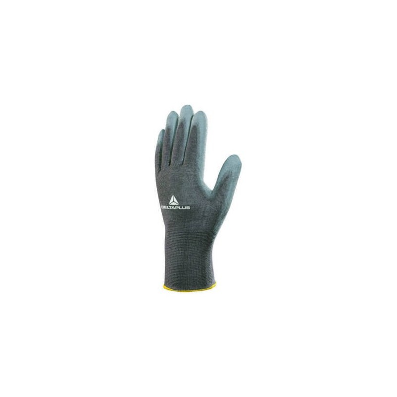 GUANTE POLIURETANO POLIESTER GRIS EN388 4,1,2,1 TALLA 7