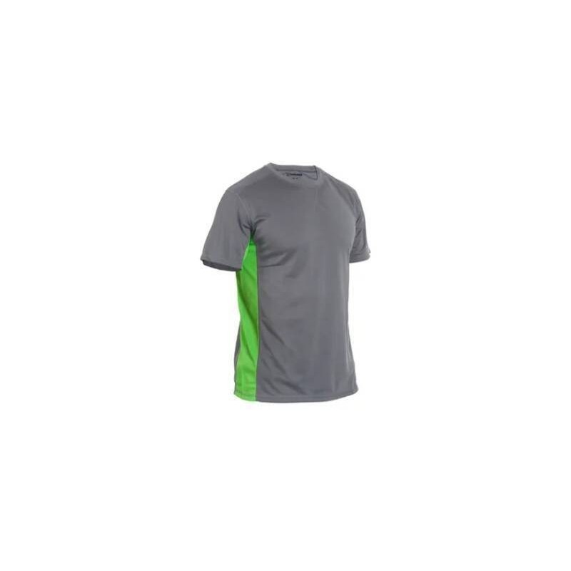 CAMISETA M/CORTA JET GRIS/VERDE