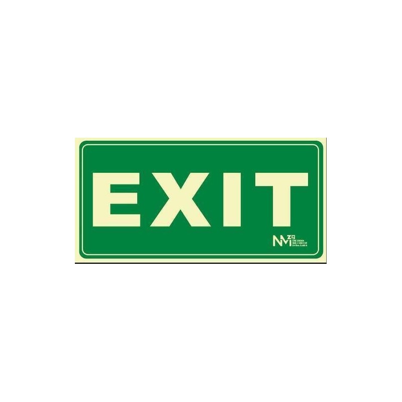 SEÑAL FOTOL.32X16 ''EXIT''