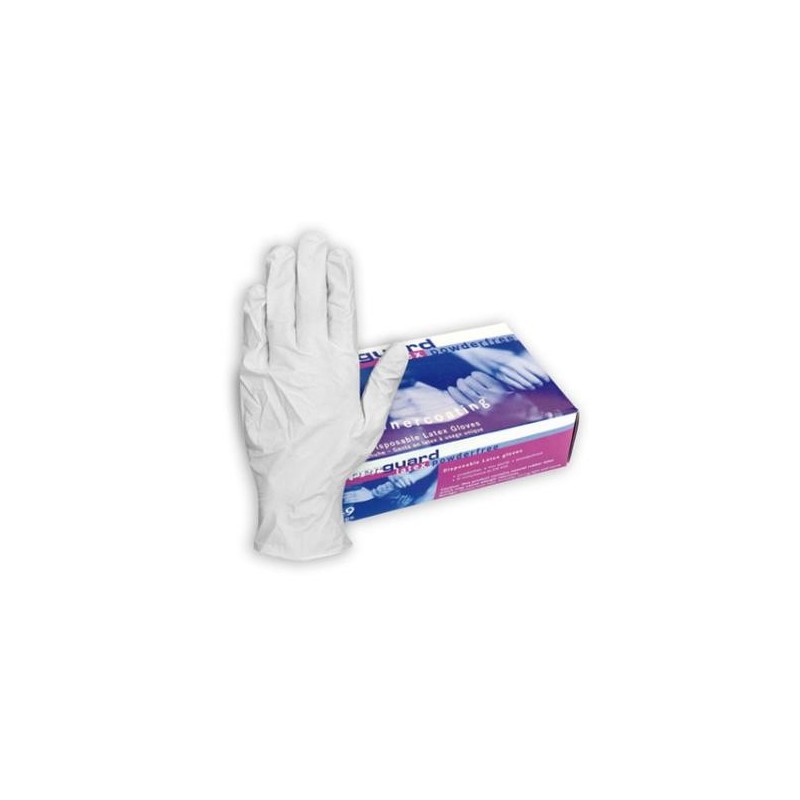 GUANTE LATEX SIN POLVO 100 PZAS. TALLA 7/8 M .
