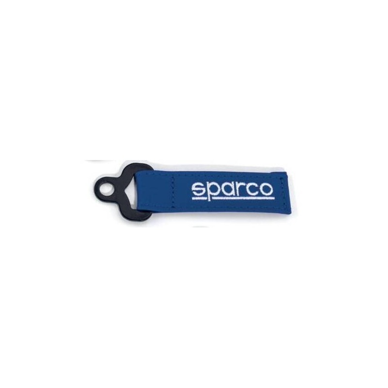 LLAVERO PIEL AZUL SPARCO