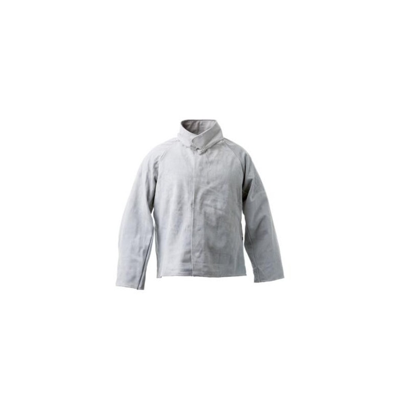 CHAQUETA SOLDADOR PIEL CRUPËN GRIS