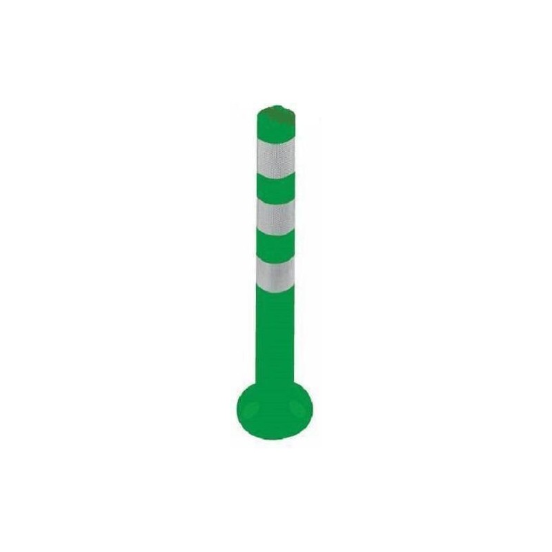 BOLARDO VERDE 750MM ALTURA 80MM DIAMETRO