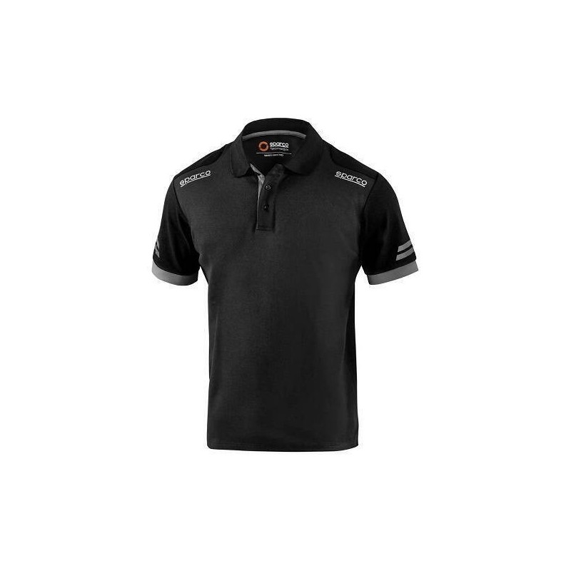 POLO TOLEDO ALGODÓN POLYESTER NEGRO GRIS