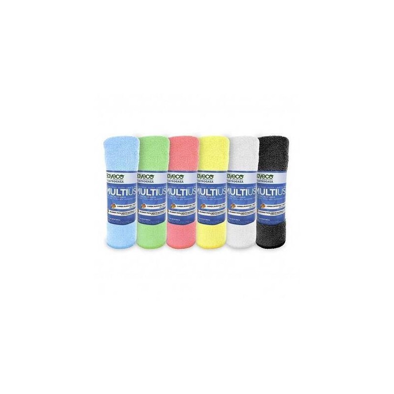 BAYETA MICROFIBRA MULTIUSOS VERDE  (PEDIDO MÍNIMO 12 UNID)