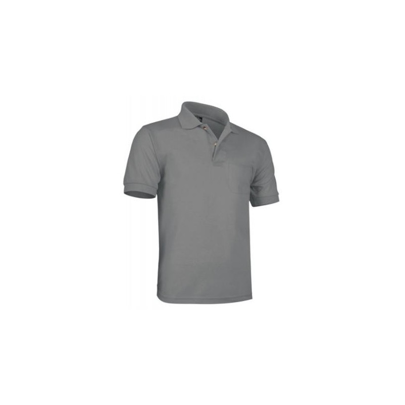 POLO M/C. 1BOLS. TERGAL GRIS T-3XL