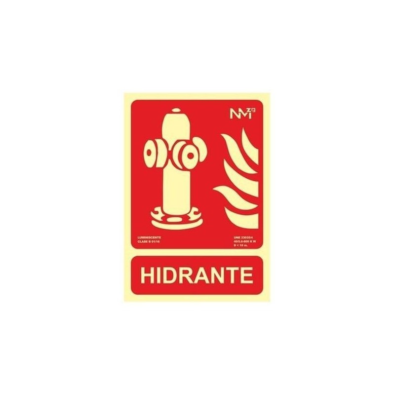 SEÑAL FOTOL.21X30 ''HIDRANTE''