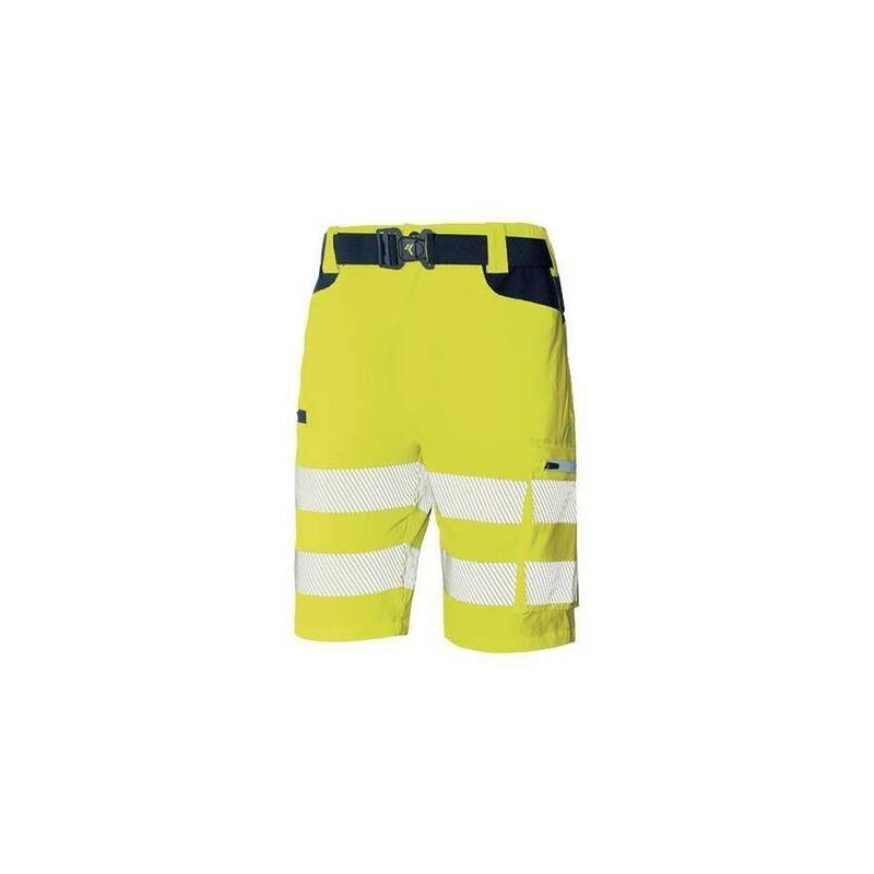 BERMUDA SOFTSHELL A.V. EN20471  MARINO - AMARILLO