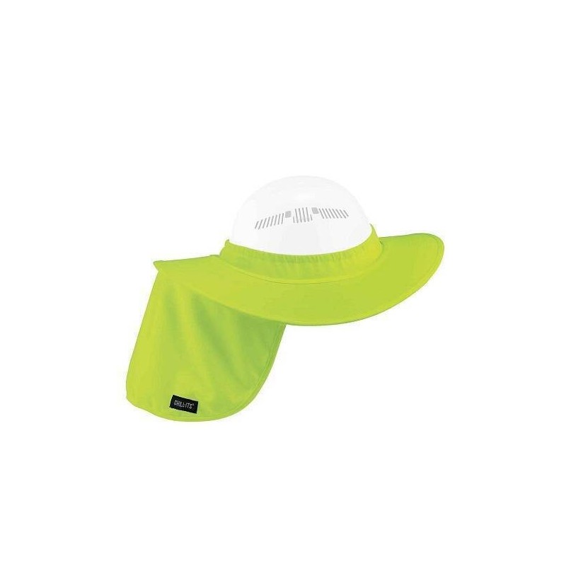 VISERA CUBRE NUCA P/CASCOS AMARILLO A.V.ERGODYNE 6660