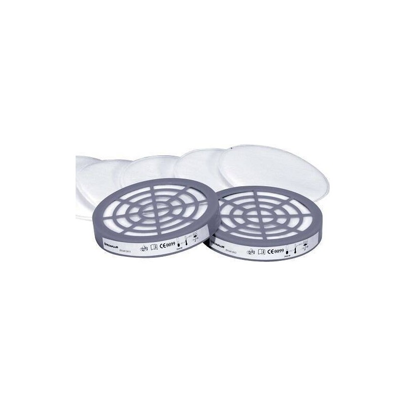 KIT DE 6 PREFILTROS P2 EN143 PARA FILTROS DE SEMI MASCARA JUPITER