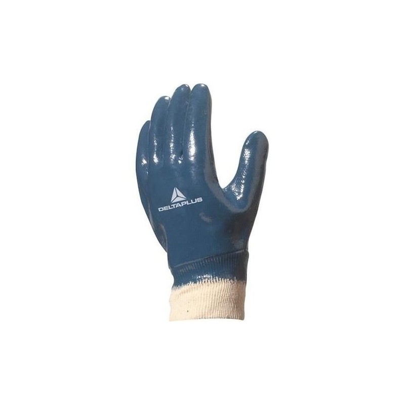 GUANTE NITRILO PALMA/DORSO PUÑO ELÁSTICO EN388 4,1,1,1 TALLA 10
