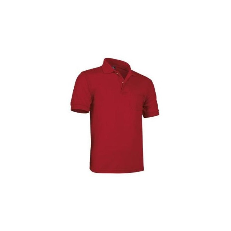 POLO M/C. 1BOLS. TERGAL ROJO T-S 0