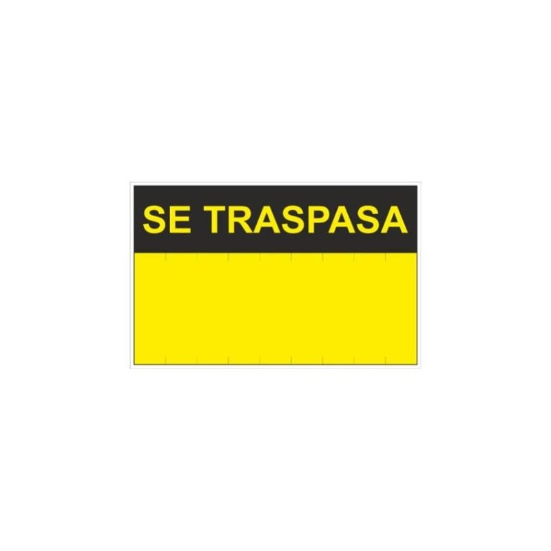 CARTEL PVC 45 X 35 SE TRASPASA