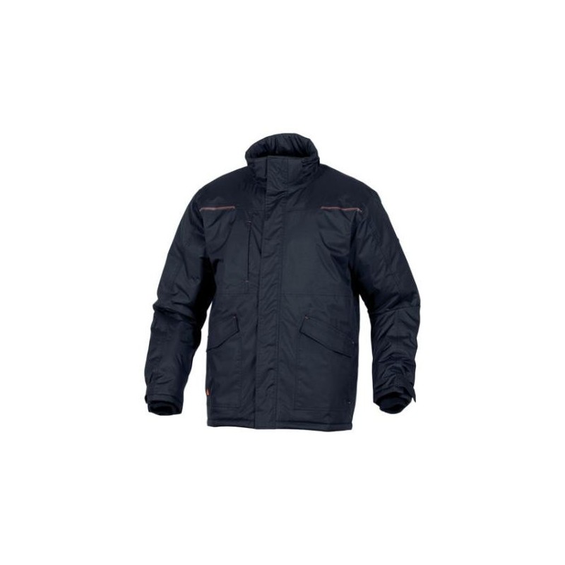 PARKA 10 BOLSILLOS CON CAPUCHA TALLA M NEGRO