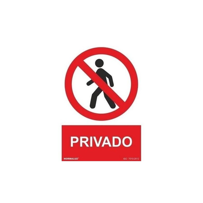 SEÑAL PVC 21 X 30 ''PRIVADO''