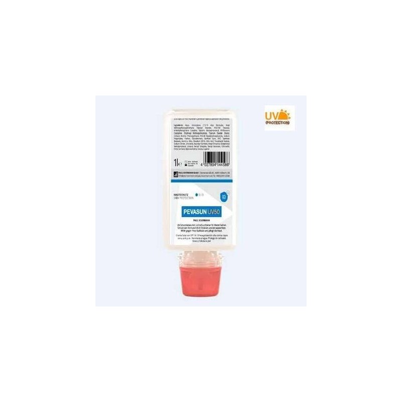 PROTECTOR SOLAR UV50+ PEVASUN 1 LITRO PARA DISPENSADOR