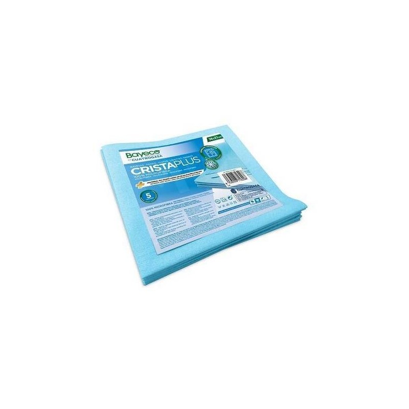 BAYETA MICROFIBRA CRISTAPLUS 5 UDS