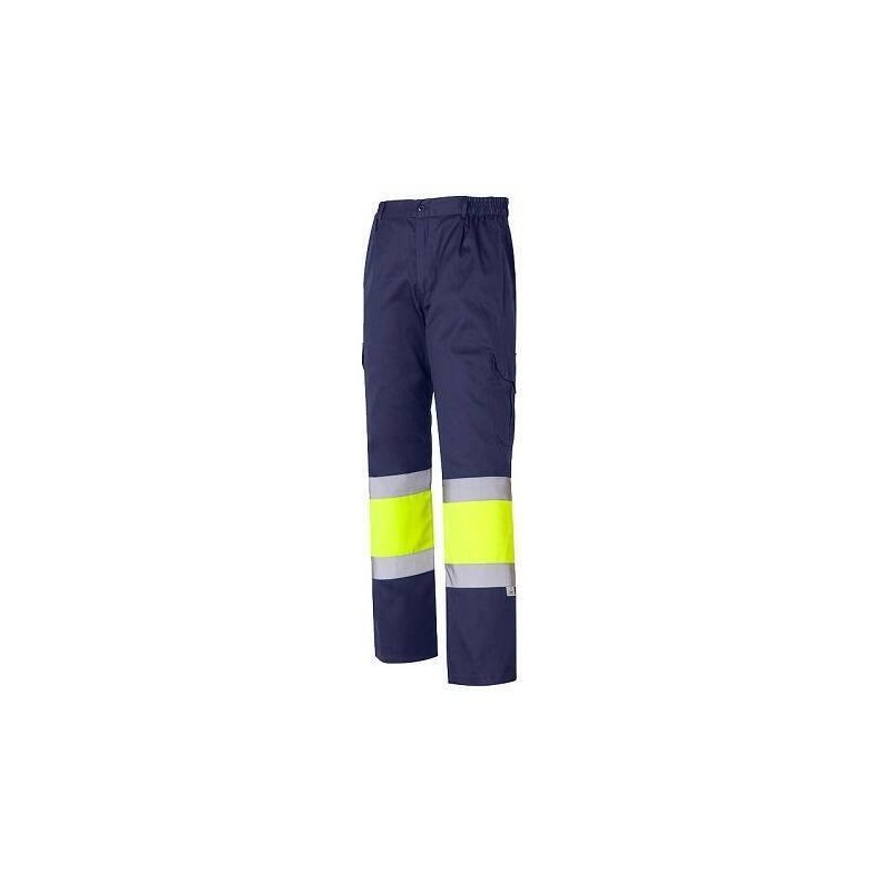 PANTALON MULTI COMBINADO AV-471-MARINO /AMARILLO