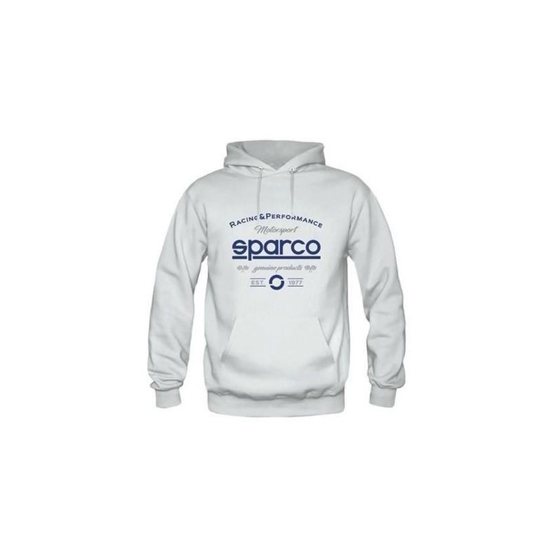 SUDADERA HOODIE MOTORSPORT BLANCO