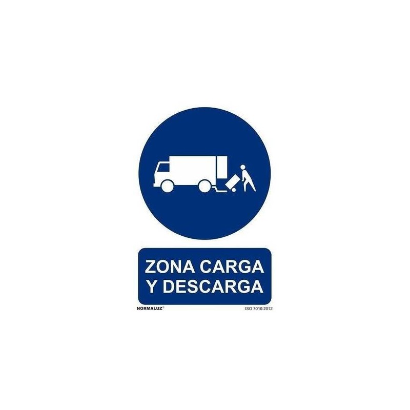 SEÑAL PVC 21X30 ''ZONA CARGA Y DESCARGA''